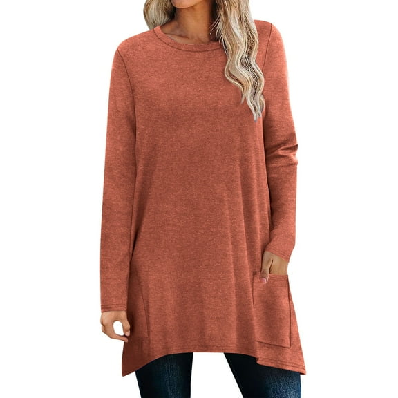 Womens Long Sleeved Shirts Women's Tops Casual Dressy Pullover Womens Tops Shirts My Items