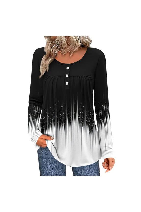Womens Tops Casual Long Sleeves Womens T Shirts Pullover T Shirts My Items