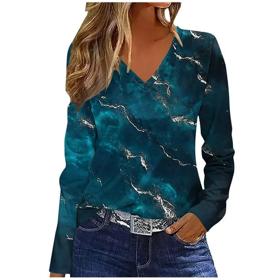 Womens Tops Long Sleeve Womens Shirts Dressy Casual Pullover Plus Size Tops for Women Spring Outfits My Items