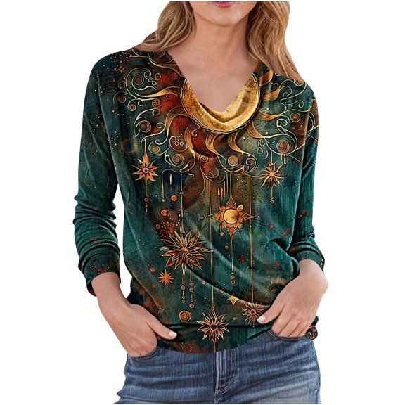 Womens Tops Long Sleeves Casual Women's Tops Dressy Pullover Plus Size Tops My Items My Order
