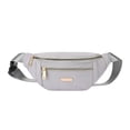 thumbnail image 1 of Fashion Fanny Pack Waist with 2 Zipper pockets Grey, 1 of 7