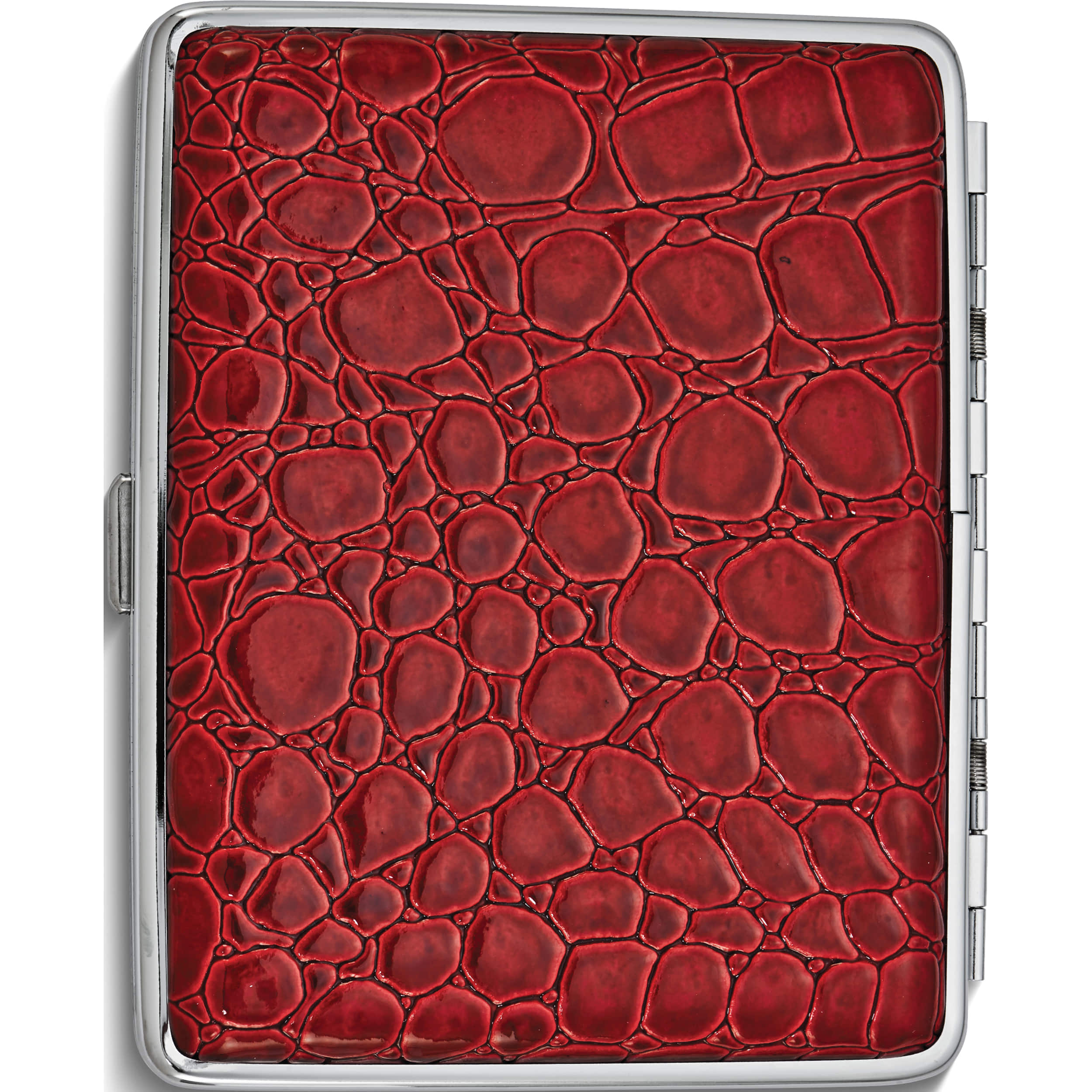 Fashion Faux Croco Covered (Holds 20-100mm) Cigarette/Card Case (3.75 X 3.75) Made In China gm4998
