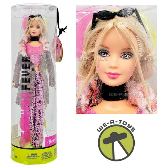 Fashion Fever Barbie Doll H0645 Barbie in Pink Tweed Pants and Pink Top 2004