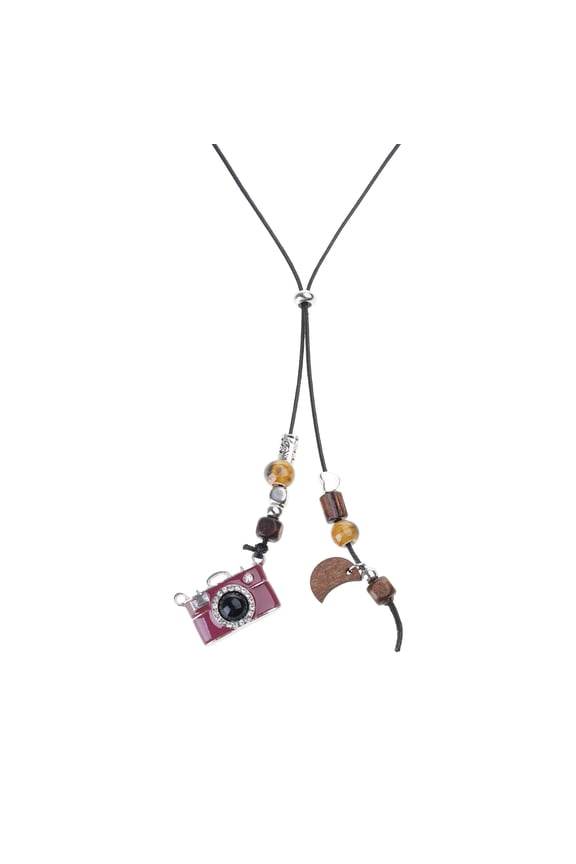 Fashion Film Camera Pendant With Adjustable Chain Vintage Designs Jewelry Accessory For Photographers