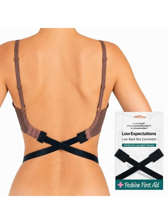 Low Expectations Adjustable Low Back Bra Converter Extender Strap, Beige