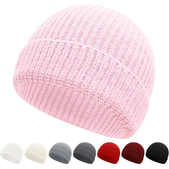 Fashion Fisherman Beanie Cap for Men Women Short Cuff Knit Beanie Winter Warm Hats Cap, 1pc