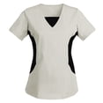 thumbnail image 1 of Cagogo Women's V-Neck Scrub_Top Cute Short Sleeve Shirts Stretch Nurse Uniform Scrubs, 1 of 4
