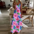 thumbnail image 1 of Cagogo Womens Summer Flowy Swing A Line Maxi Long Floral Sundresses Petite Dresses Casual Loose Spaghetti Straps Sleeveless V Neck Sexy Trendy Outfits Vestidos Casuales Para Mujer, 1 of 5