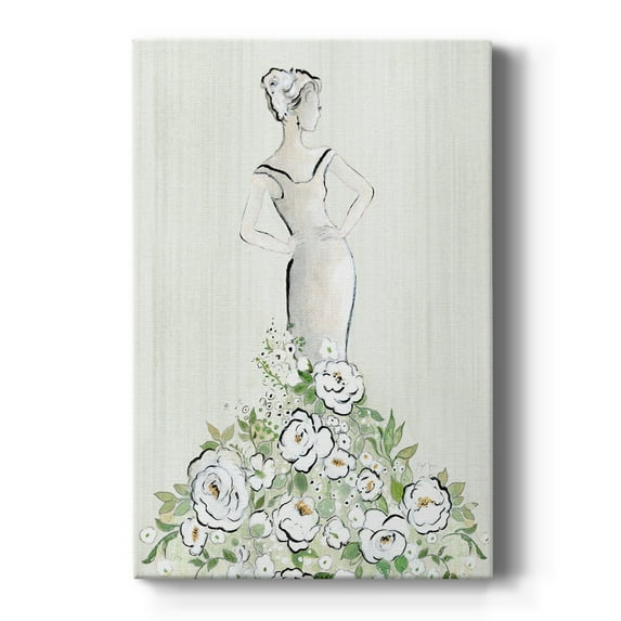 Fashion Floral Figurative Premium Gallery Wrapped Canvas - Ready to Hang