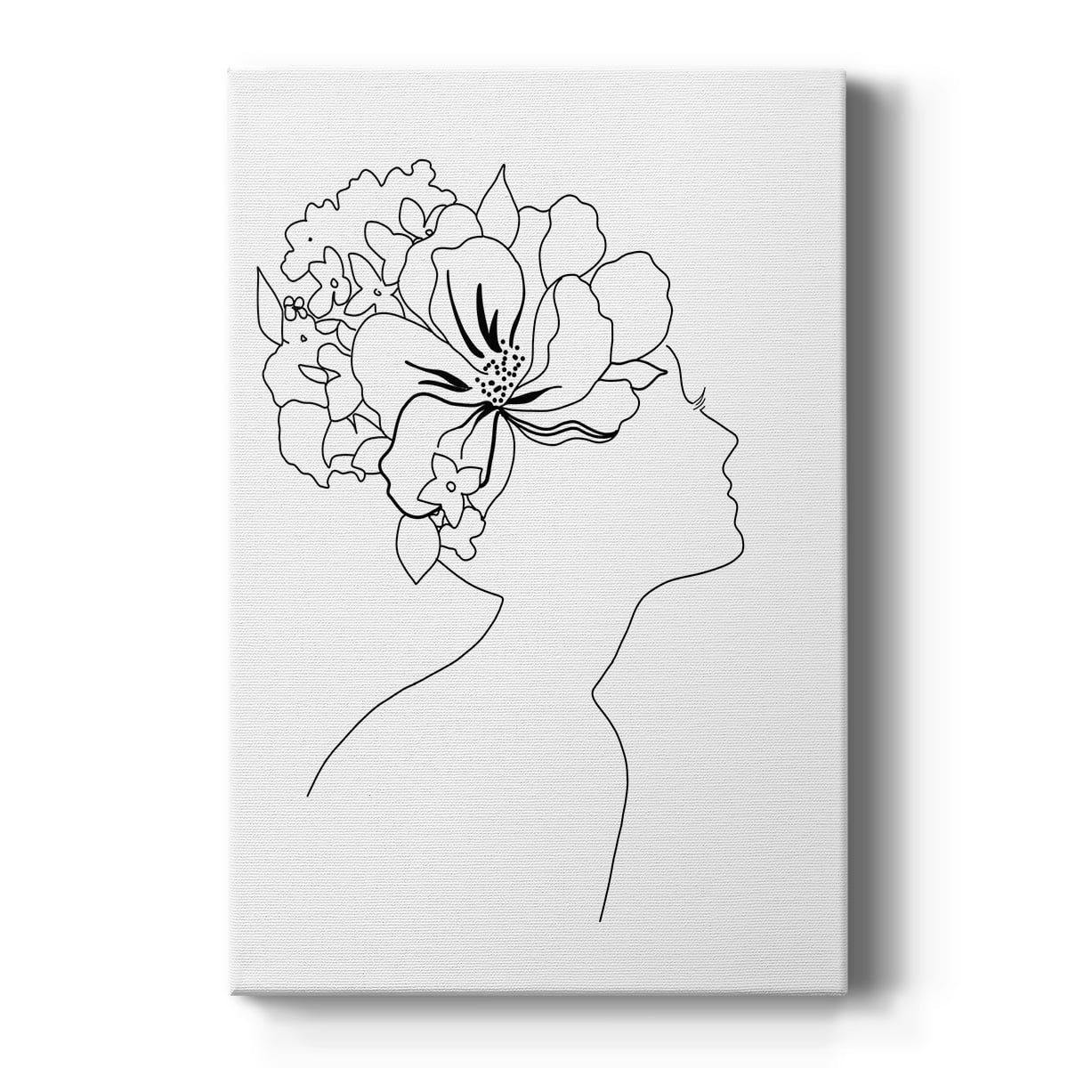 Fashion Floral Sketch I Premium Gallery Wrapped Canvas - Ready to Hang