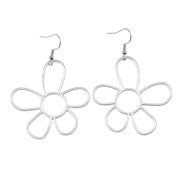 Fashion Flower Earrings Retro Hollow Earring Irregular Dainty Flower Dangle Earrings for Women