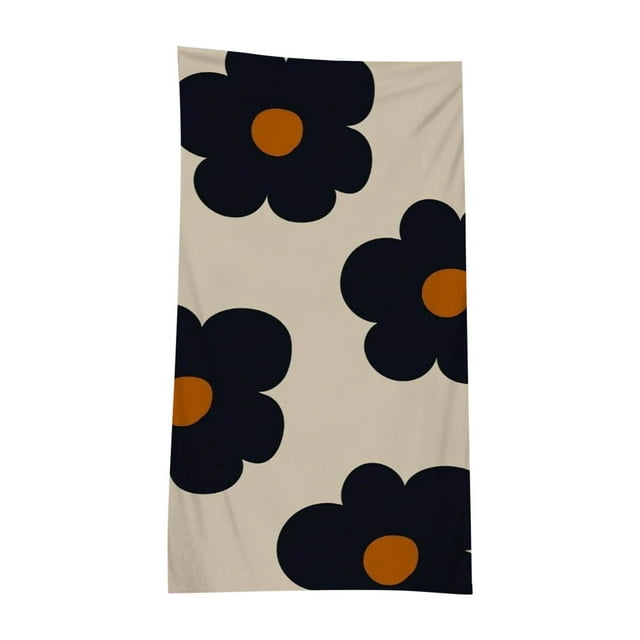 Fashion Flower Microfiber Cloth Beach Towel Bath Towel Seaside Sitting