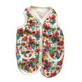 thumbnail image 1 of Fashion Flower Pattern Winter Coat For Small Dog Cats Warm Fleece Lining 2 Leg Costume Warm Jackets for Cold Weather, 1 of 9