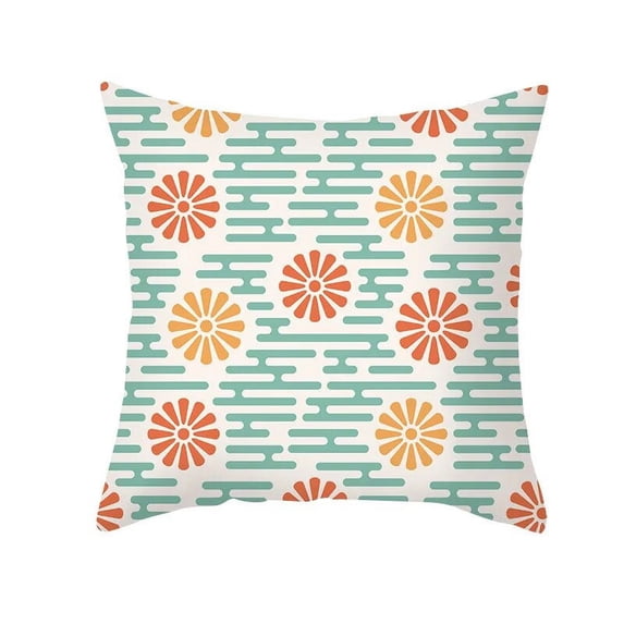 Fashion Flower Pillowcase Leisure Sofa Cushion Living Room Cover