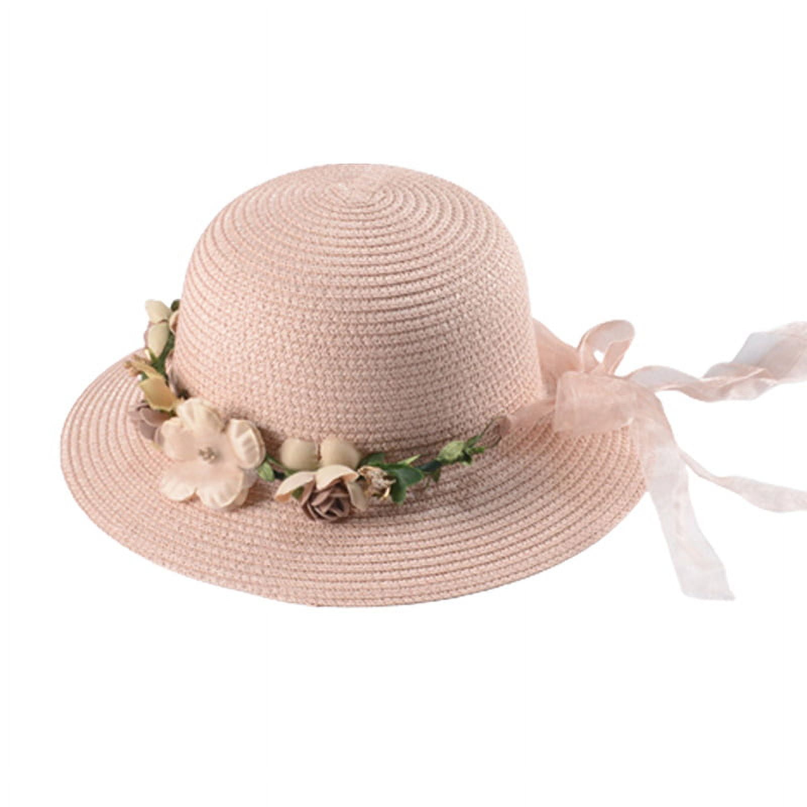 Fashion Flower Straw Hat for Women Beach Hats Summer Sun Straw Hats