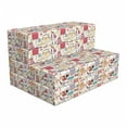 thumbnail image 1 of Fashion Foldable Mattress, Women Accessories Cosmetics, 74.8" x 35.4", Multicolor, by Ambesonne, 1 of 6