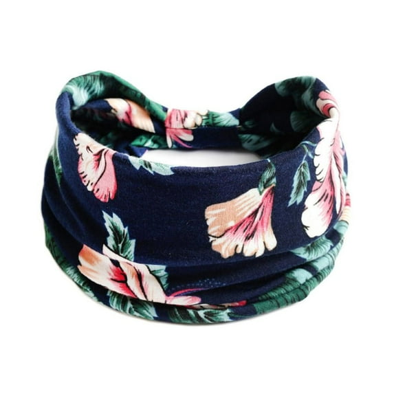 Fashion For Dance Biker Wide Cotton Stretch Bohemian Hair Accessory Women Headwrap Yoga Hair Band Headband Workout Headband B