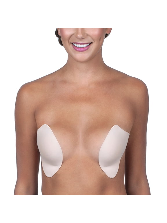 Women's Reusable Adhesive Le Lusion Backless Strapless Bra Nude