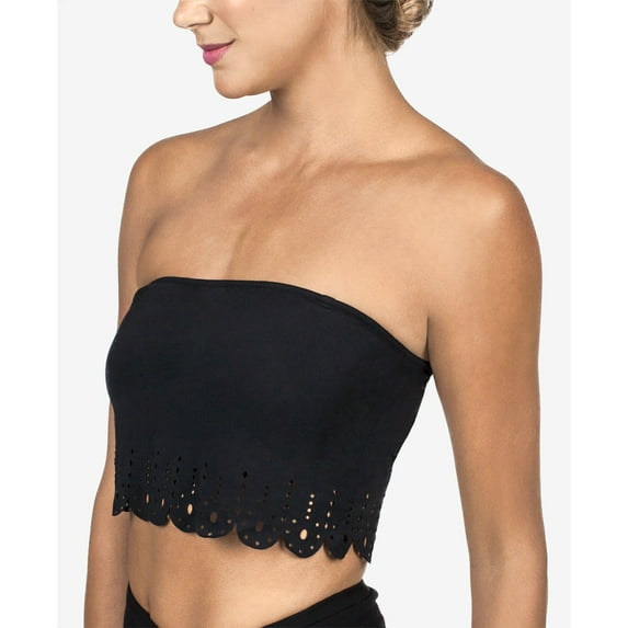 Fashion Forms Womens Laser-trim Bandeau Bra Size M