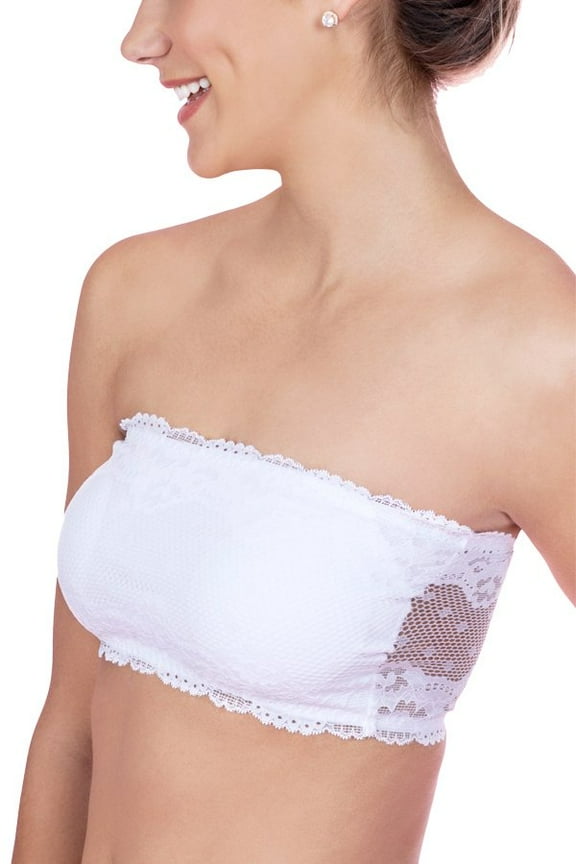 Womens Mesh Lace Bandeau Bra Style-29685