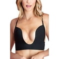 thumbnail image 1 of Women's Fashion Forms 29678 Convertible Seamless U Plunge Bra (Black 38C), 1 of 3