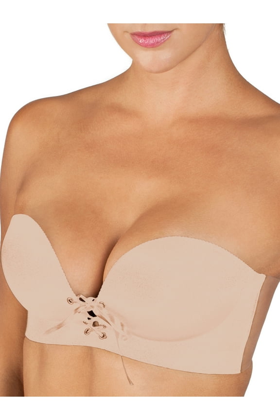 Womens U Plunge Backless Strapless Lace-Up Bra Style-29708