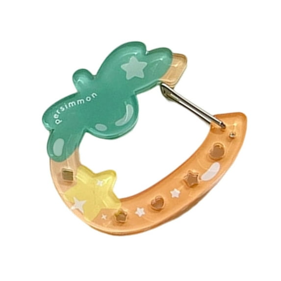 Fashion Forward Acrylic Keyring Fruit Cutout Carabiner For Backpacks Keys Or Gift Ideas