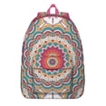 thumbnail image 1 of Fashion Forward Boho Mandala Floral Backpack with Laptop Sleeve, Big Capacity College Bookbag, Perfect for School and Work Essentials, Great Gift, 1 of 5