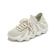 thumbnail image 1 of Fashion Forward Knit Sports Shoes Ultra Lightweight with Flaming - Inspired Wavy Sole for All Day Comfort and Bold Style, 1 of 7