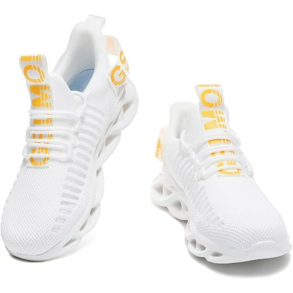 Fashion Forward Men's Mesh Knit Sports Shoes,  Sports Casual Fashion Sneakers,Ultra - Comfortable with Unique Hollow - Out Sole, Ideal for Casual & Fitness Activities