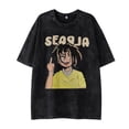 thumbnail image 1 of Fashion Forward Oversize Couples' Casual T-shirts with Hip-hop Vibe, 1 of 4