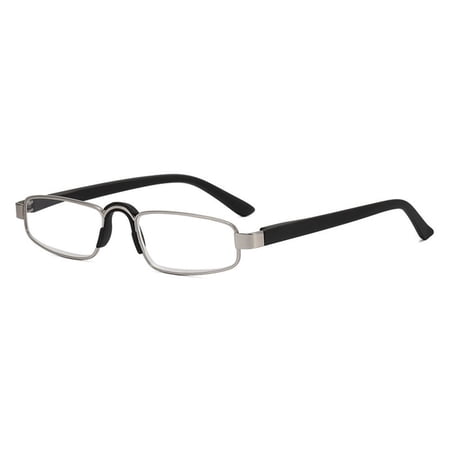 Fashion Frame Simple Classic Eye Protection Ultra Light Glasses Reading Glasses High-definition BLACK STRENGTH 100