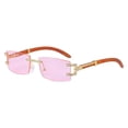 thumbnail image 1 of Fashion Frameless Square Sunglasses for Men, Trendy Diamond Accent, Perfect for Sun Protection, Travel, Parties, and More, 1 of 3