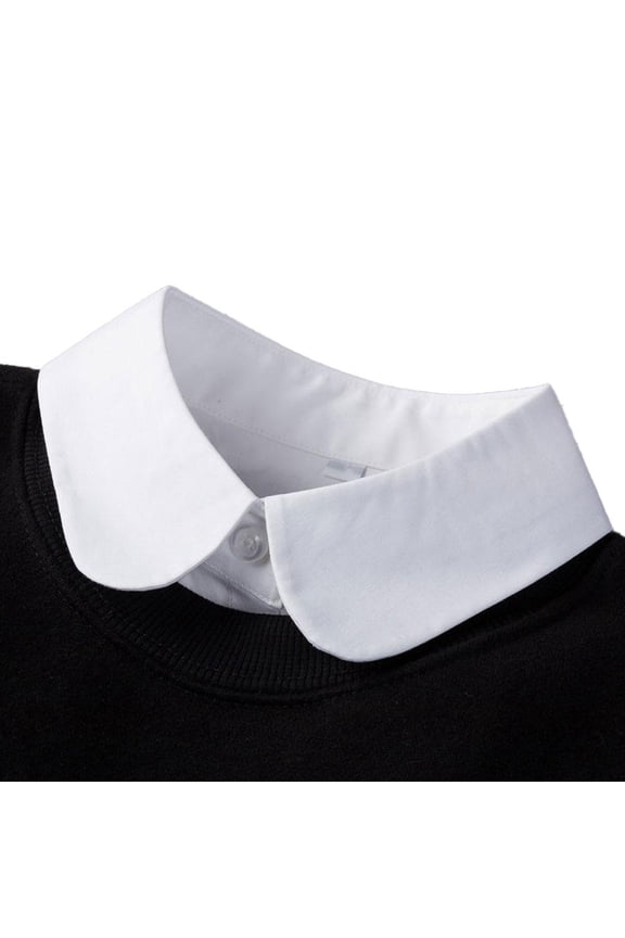 Fashion Front Tie White Fake Collar for Women Stand Detachable Collar Fake Girls Vintage Lace Ladies False Blouse Collar