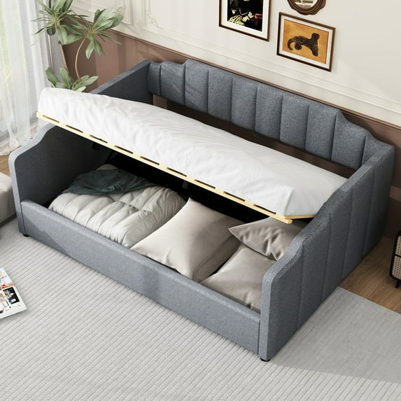 Fashion Function & Sturdy Frame - Gray Daybed with Underneath Storage for All