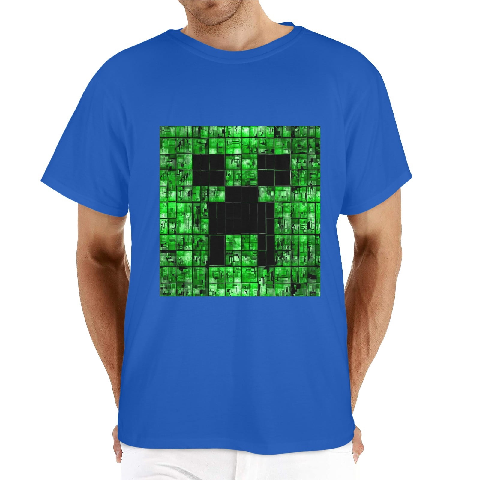 T-shirt Minecraft Creeper Garçon - Vert - Taille S - Manches Courtes - NEUF Avec étiquettes