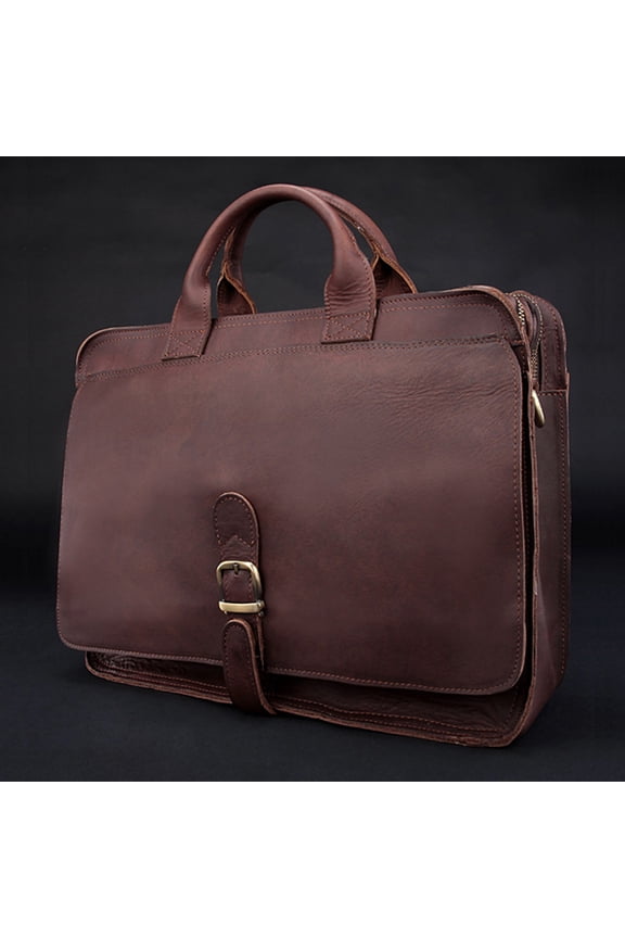 Fashion Genuine Leather Men's Briefcase