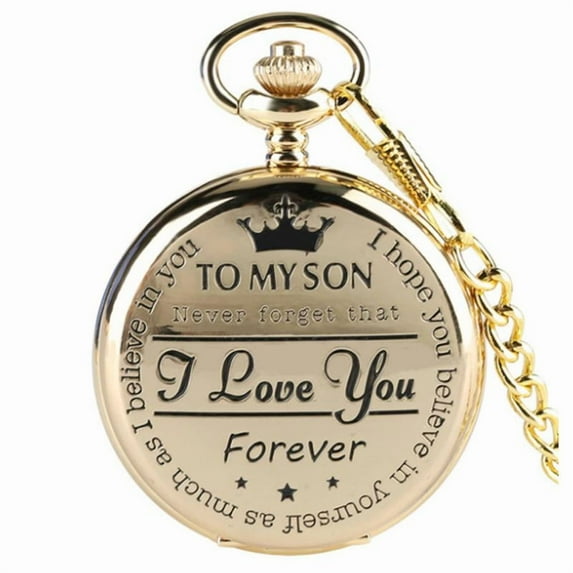 Fashion Gift Flip Quartz Pocket Watch Gifts For Son Children Neck Wearing Locket Charm Dial Gifts
