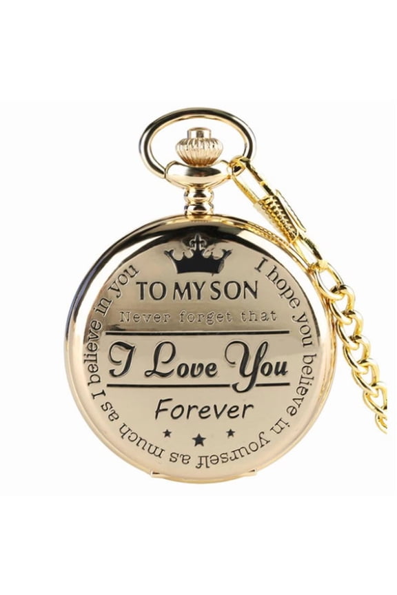 Fashion Gift Flip Quartz Pocket Watch Gifts For Son Children Neck Wearing Locket Charm Dial Gifts