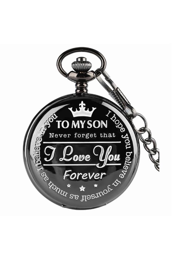 Fashion Gift Flip Quartz Pocket Watch Gifts For Son Children Neck Wearing Locket Charm Dial Gifts