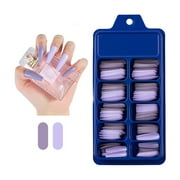 Fashion Gifts 100Pcs UV Gel Acrylic Coffin Fake Nails Full Cover Manicure Nail Tips False Gifts for Women