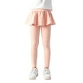 thumbnail image 1 of Fashion Girls' Leggings with Skirt - Footless Cotton Ruffle Skirt Pants for Kids for 3-12 Years, 1 of 7