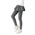 thumbnail image 1 of Fashion Girls' Leggings with Skirt - Footless Cotton Ruffle Skirt Pants for Kids for 3-12 Years, 1 of 6