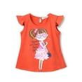thumbnail image 1 of Fashion Girls Orange Short T-Shirt - 6 to 7 Years, 1 of 1