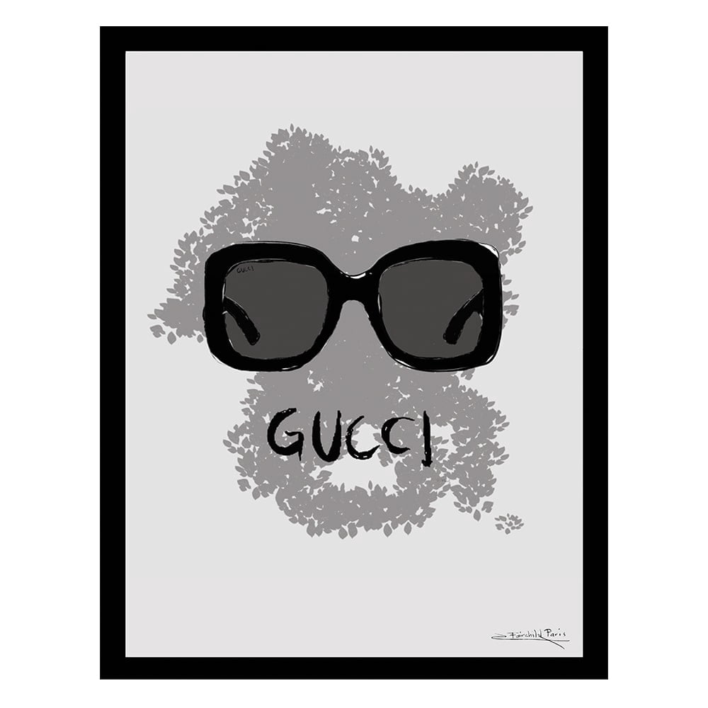 Fashion Glam Designer Sunglasses - Framed Print