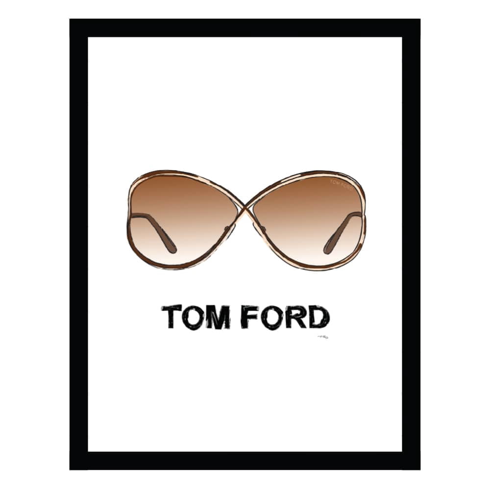 Fashion Glam Designer Sunglasses - Framed Print