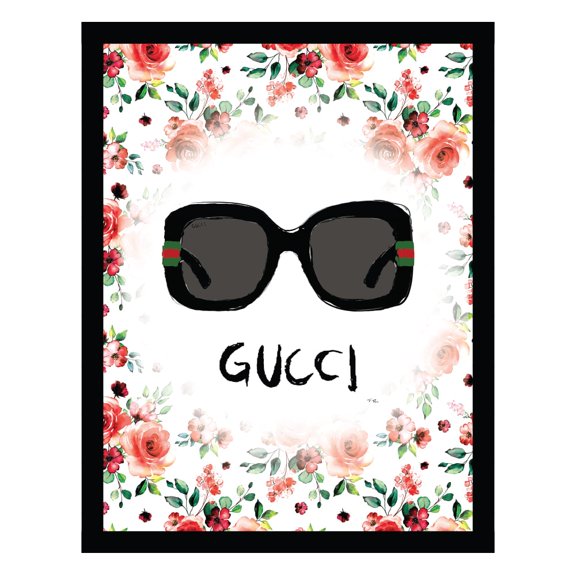 Fashion Glam Designer Sunglasses - Framed Print