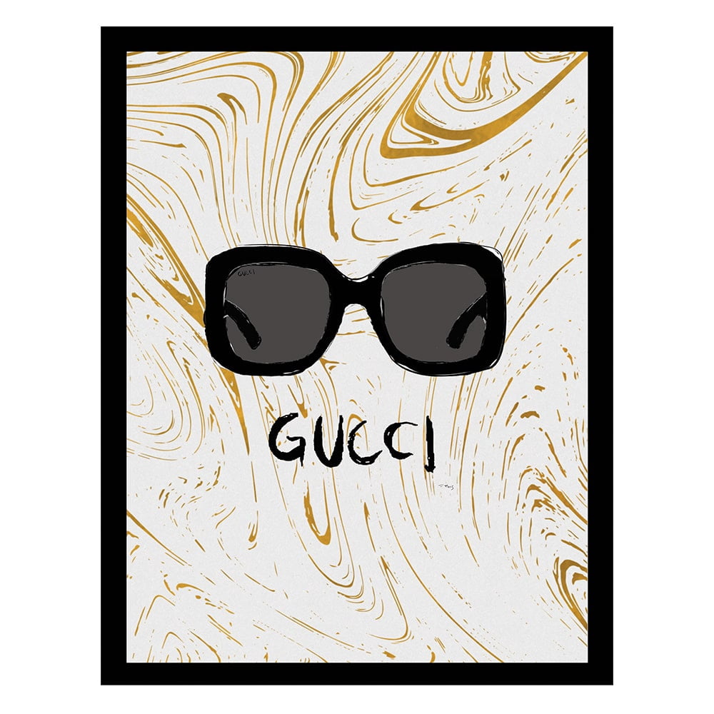 Fashion Glam Designer Sunglasses - Framed Print
