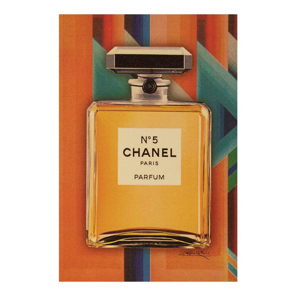 Fashion Glam Perfume Bottle Geometric Design - 20"X30" Canvas