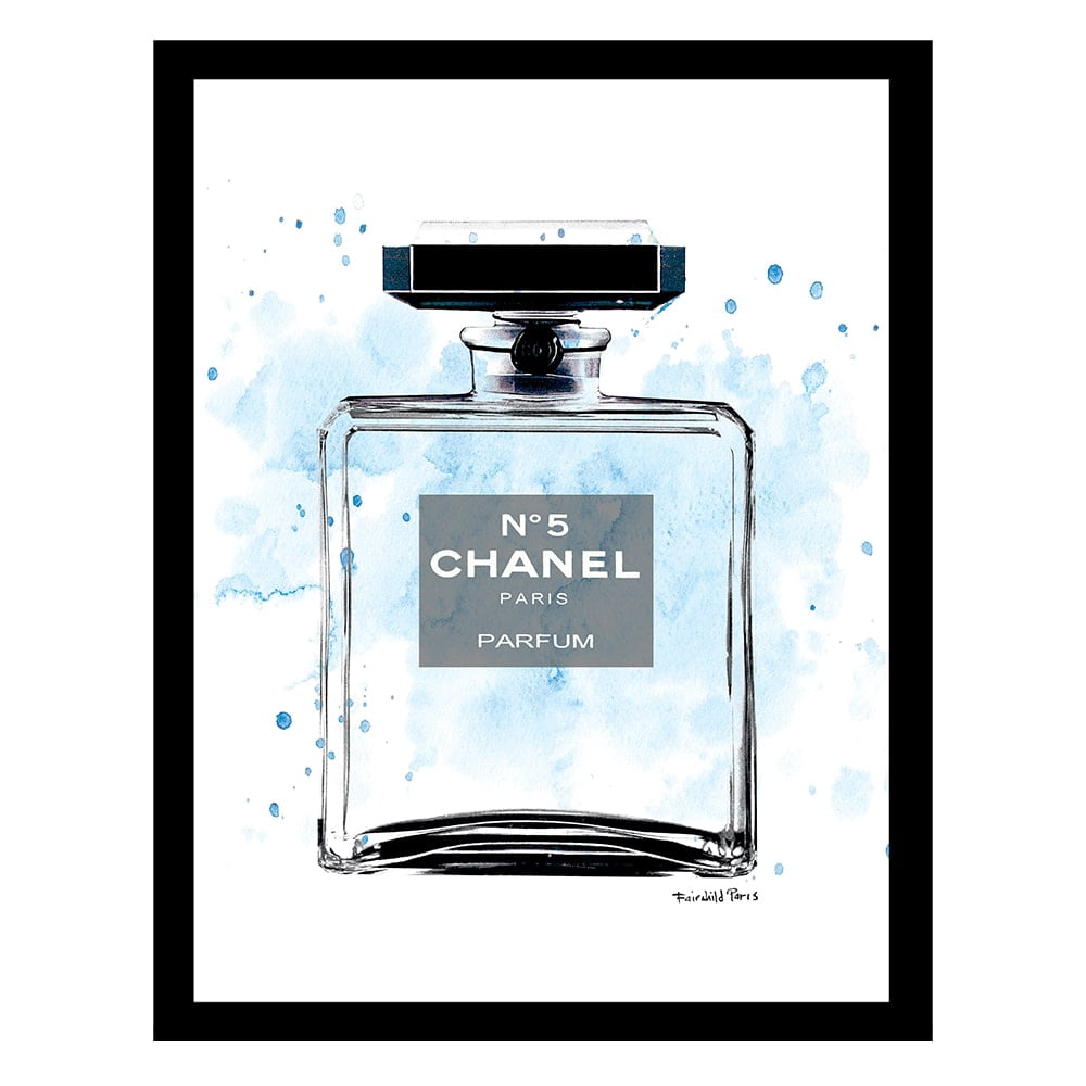 Fashion Glam Perfume Bottle Splash - Framed Print